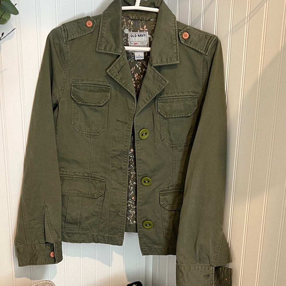 Old Navy Khaki Green Utility Jacket